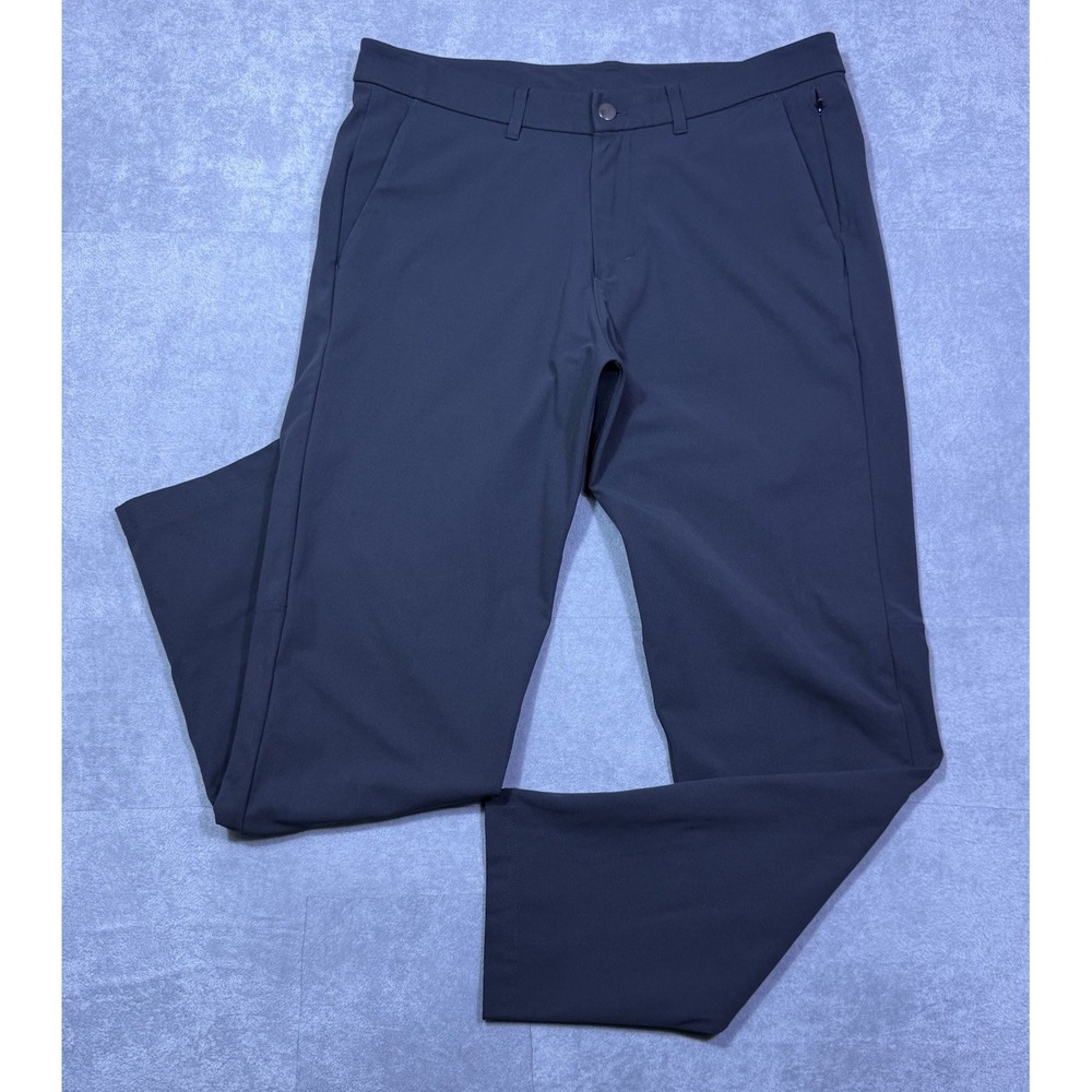 Lululemon Pants Mens 34x30 Commission Slim Warpstreme Black Athleisure Normcore
